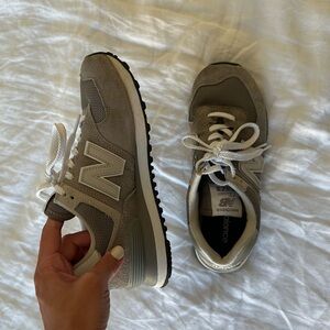 Gray New Balance 574